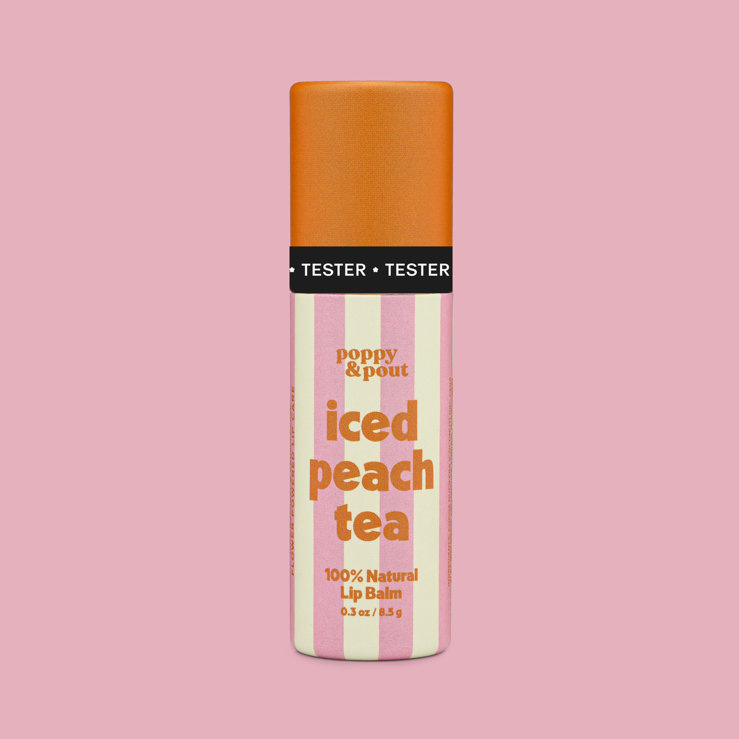 Tester, Lip Balm, Retro Refreshers, Iced Peach Tea