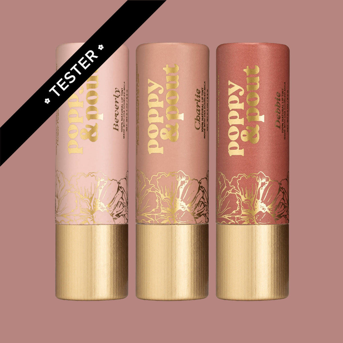 Tester, Gift Set, Lip Tint Trio, Bare & Beautiful