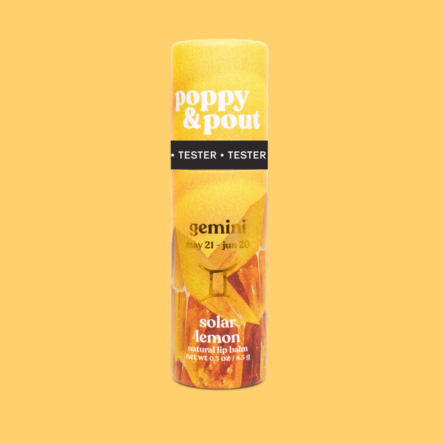 Tester, Lip Balm, Zodiac, Gemini Solar Lemon