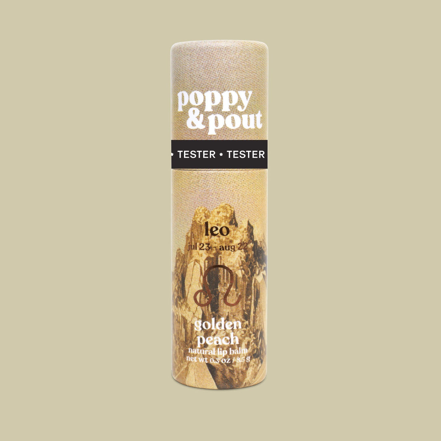 Tester, Lip Balm, Zodiac, Leo Golden Peach