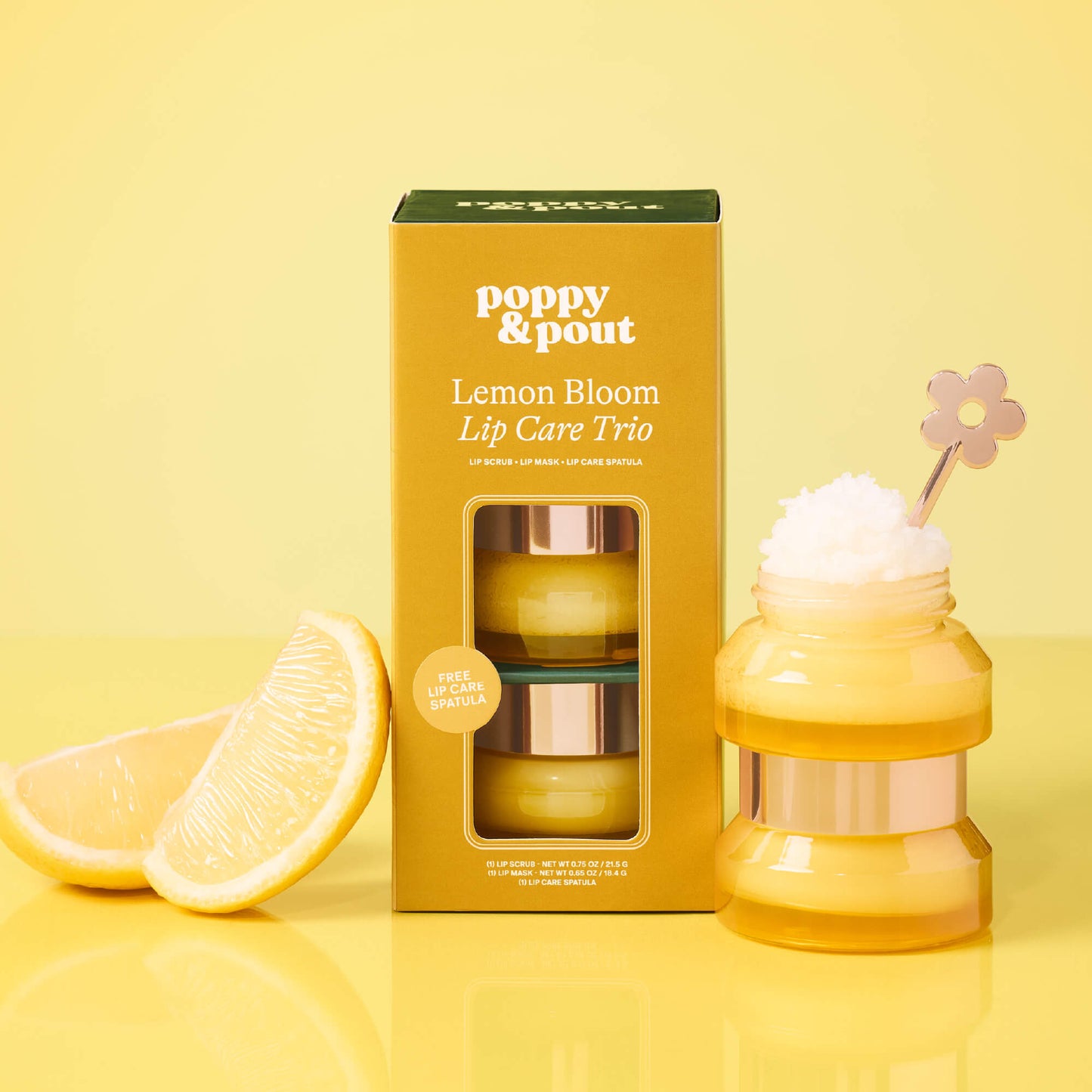 Lip Care Trio, Lemon Bloom