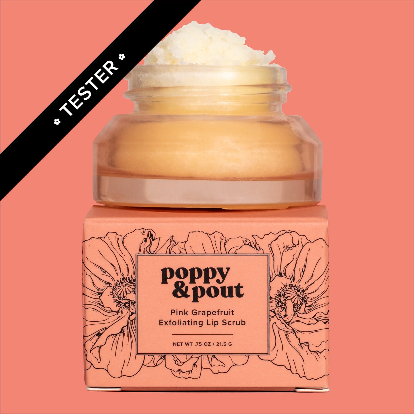 Tester, Lip Scrub, Pink Grapefruit