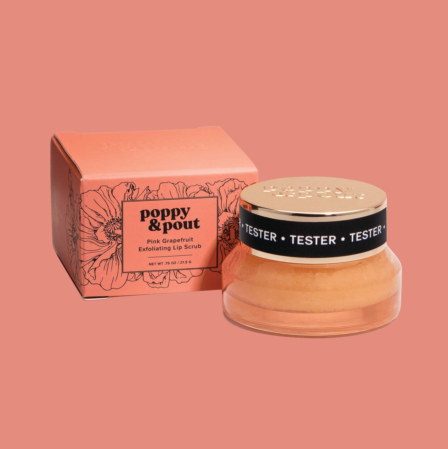 Tester, Lip Scrub, Pink Grapefruit