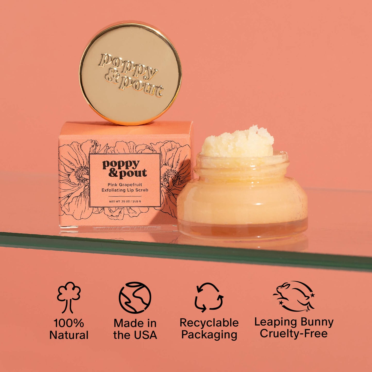 Lip Scrub, Pink Grapefruit