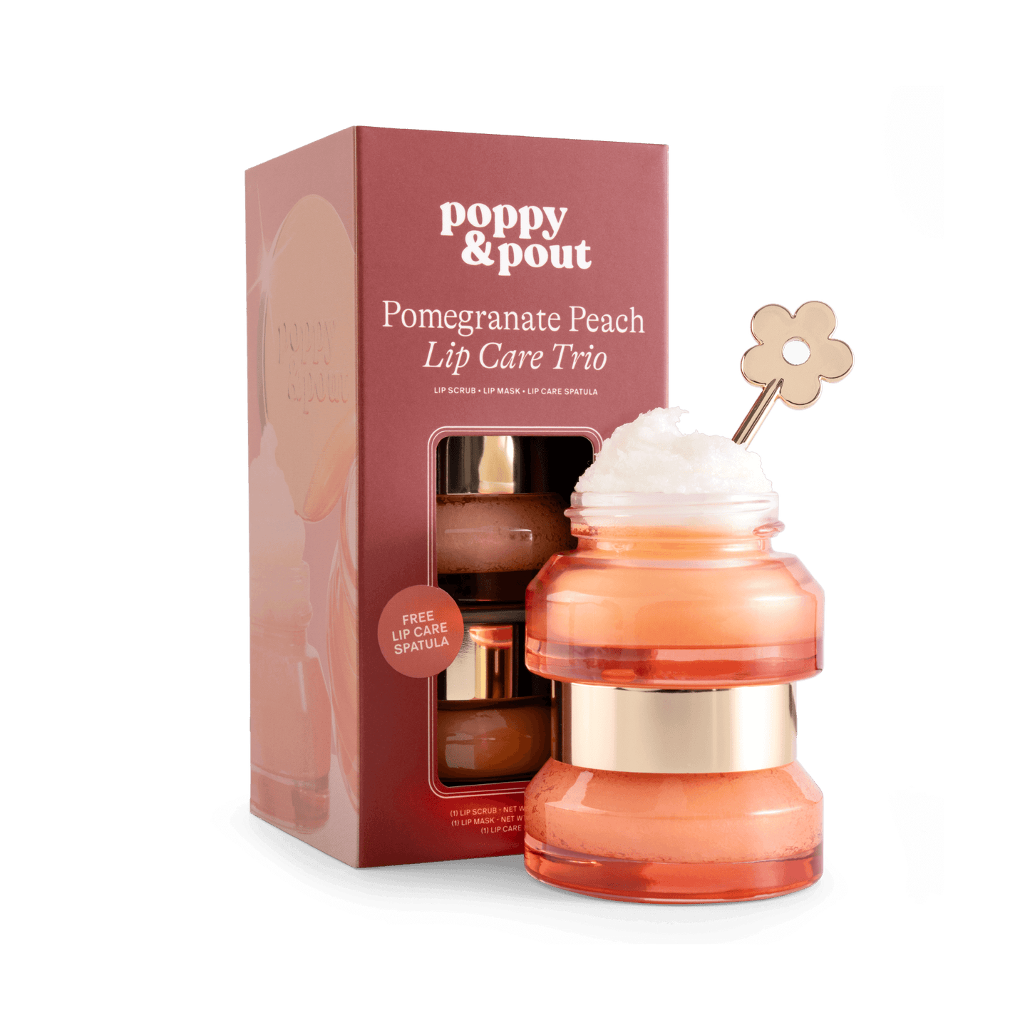 Lip Care Trio, Pomegranate Peach