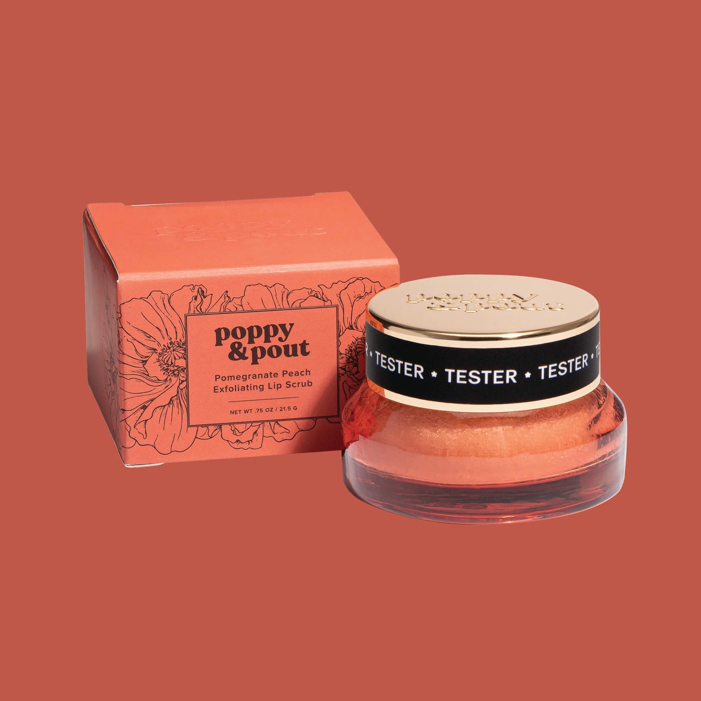 Tester, Lip Scrub, Pomegranate Peach