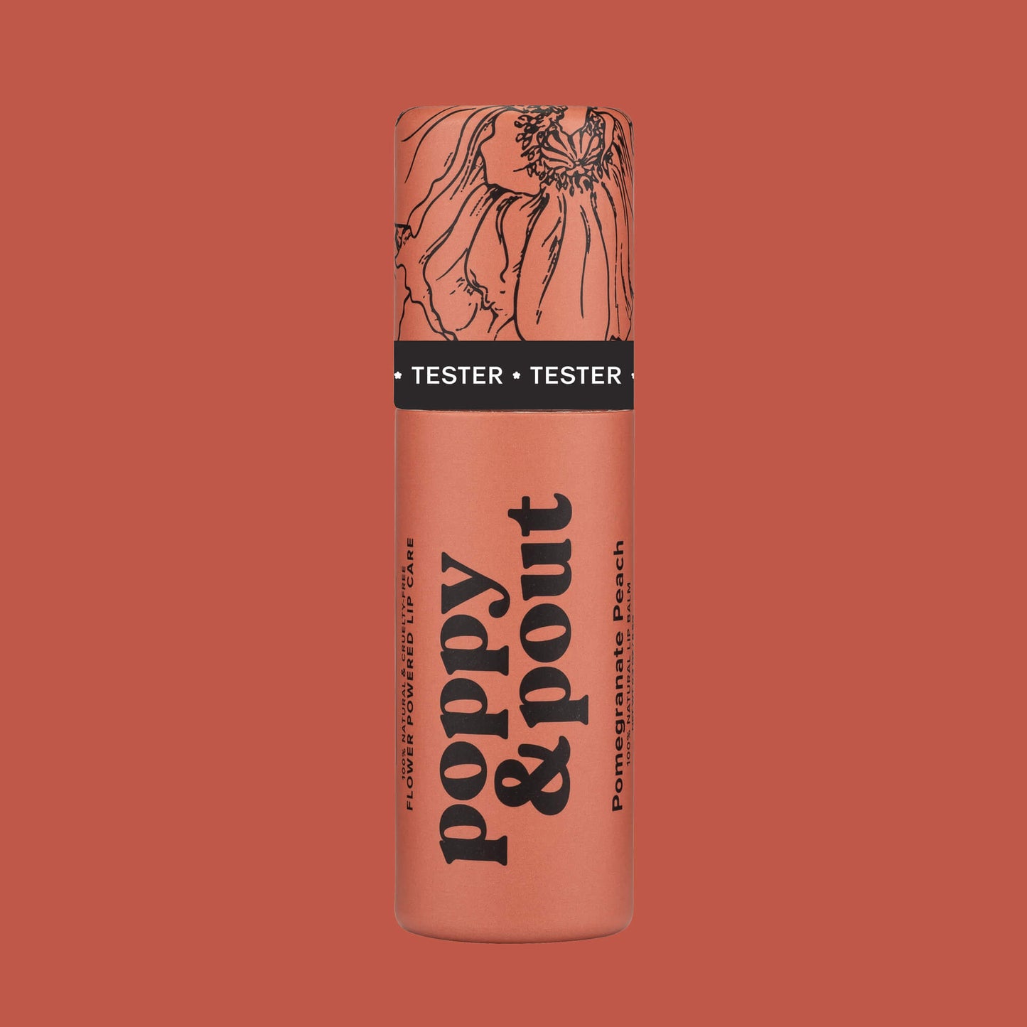 Tester, Lip Balm, Pomegranate Peach