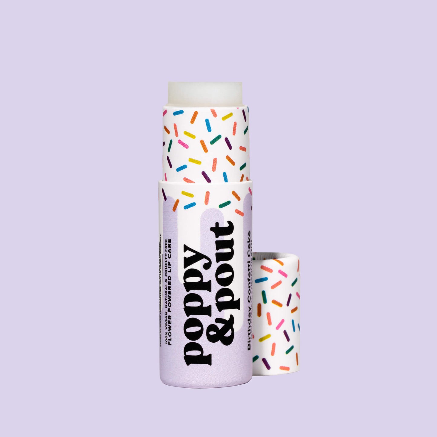 Lip Balm, Birthday Confetti Cake, Purple