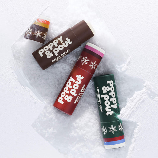 Lip Balm Trio Ornament, Retro Ski, Limited Edition