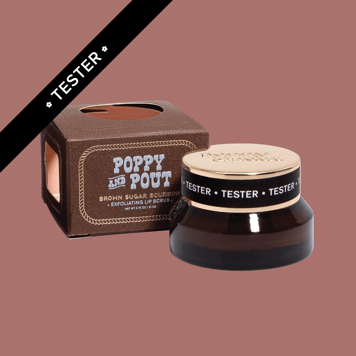 Tester, Lip Scrub, Rhinestone Rodeo, Brown Sugar Bourbon