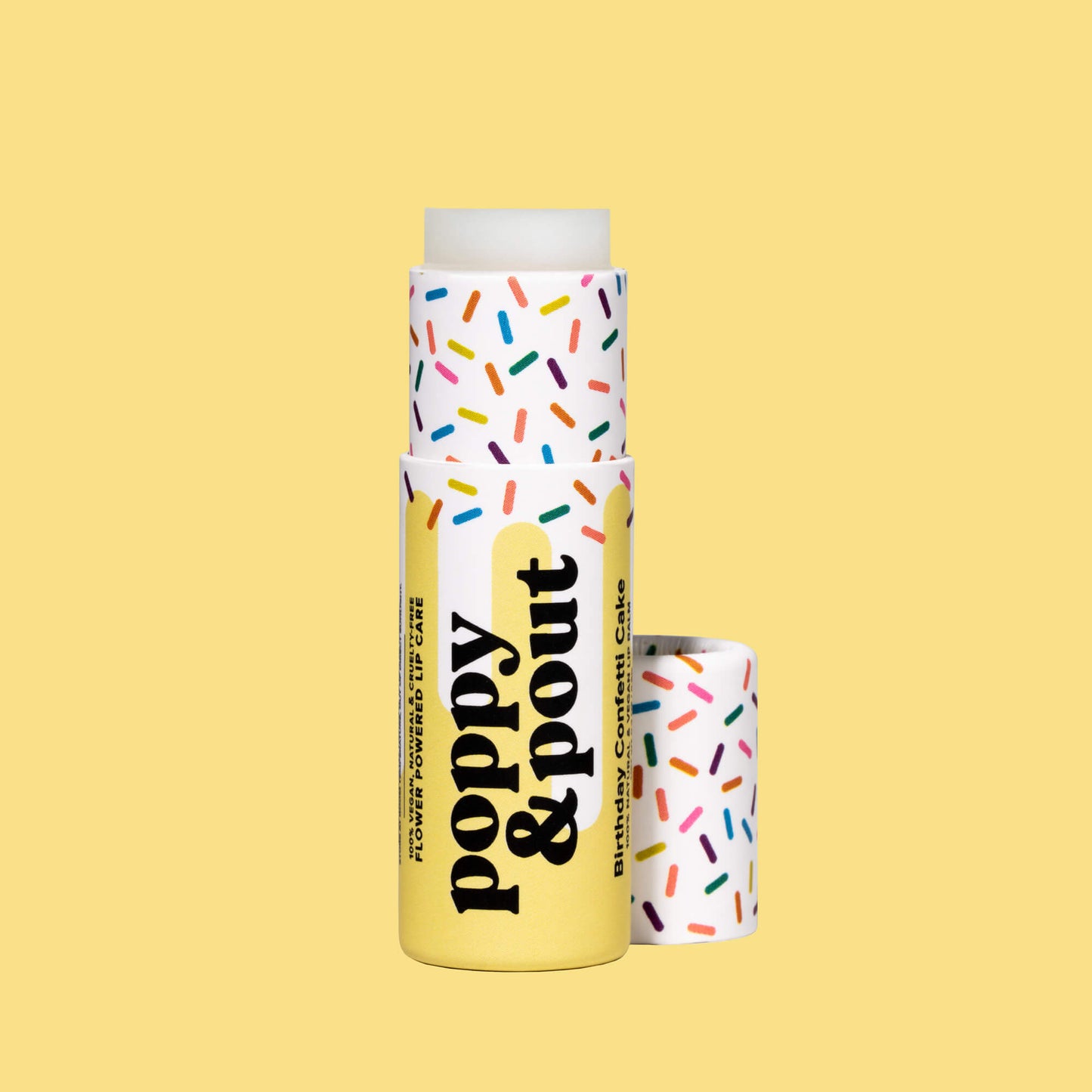 Lip Balm, Birthday Confetti Cake, Yellow