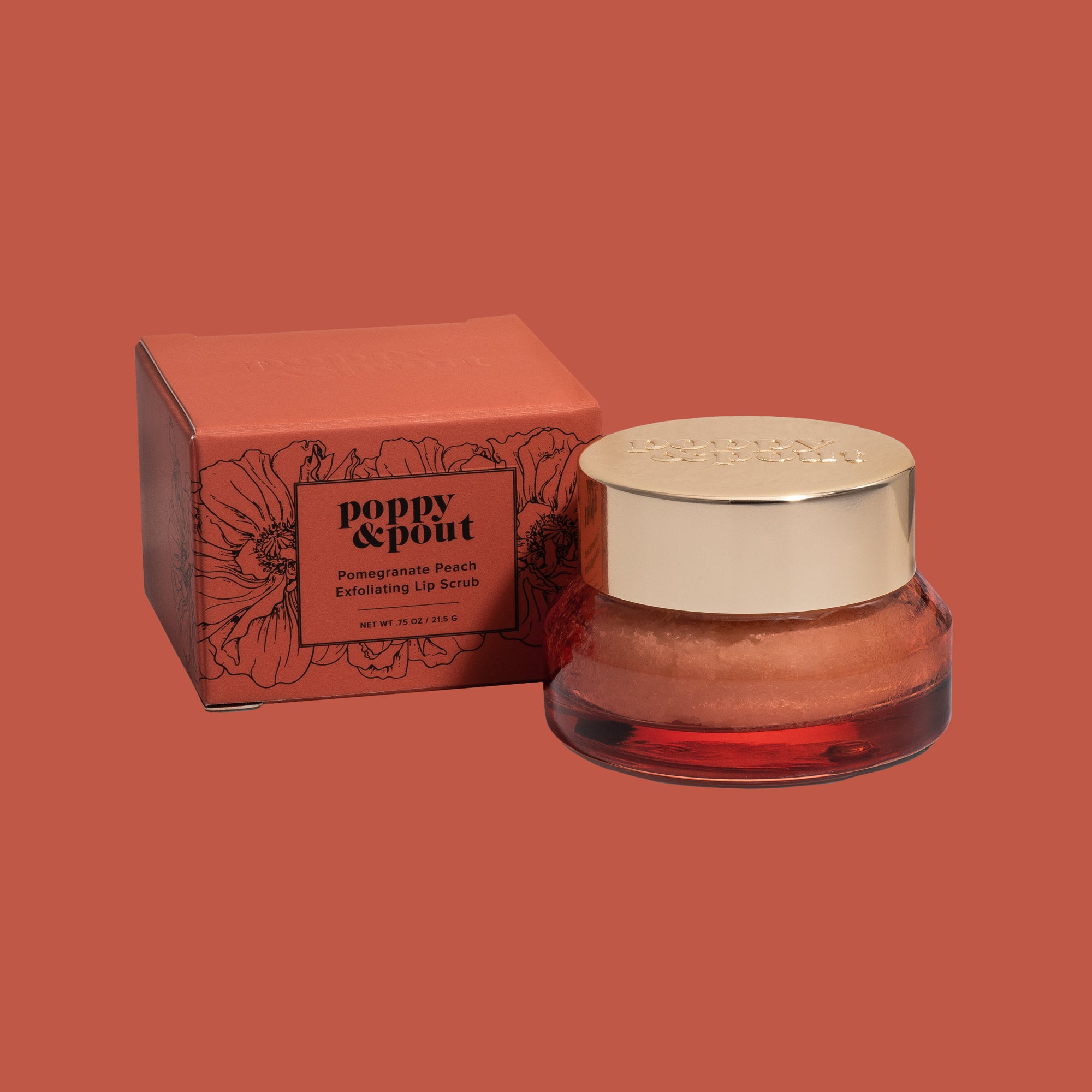 Lip Scrub, Pomegranate Peach – Poppy & Pout Wholesale