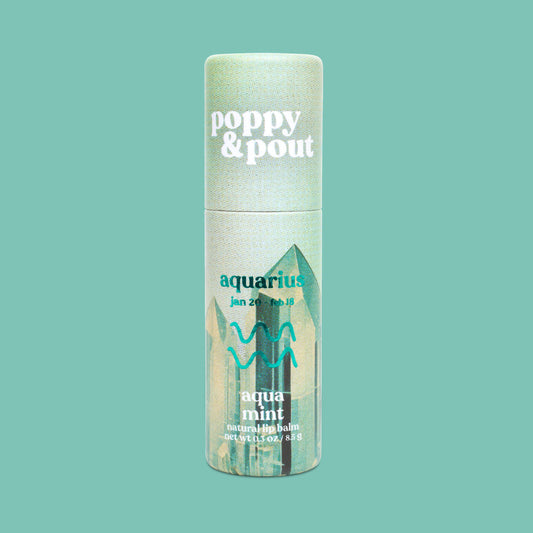 Lip Balm, Zodiac, Aquarius Aqua Mint