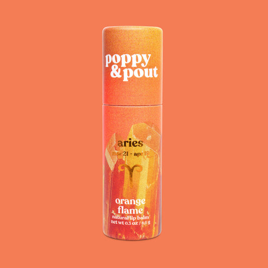 Lip Balm, Zodiac, Aries Orange Flame