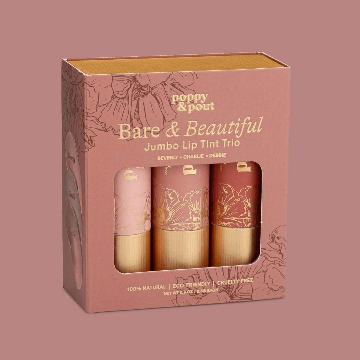 Gift Set, Lip Tint Trio, Bare & Beautiful