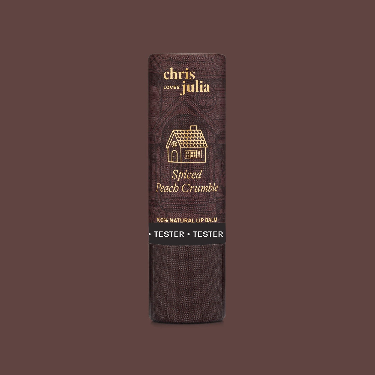 Tester, Lip Balm, Chris Loves Julia, Spiced Peach Crumble