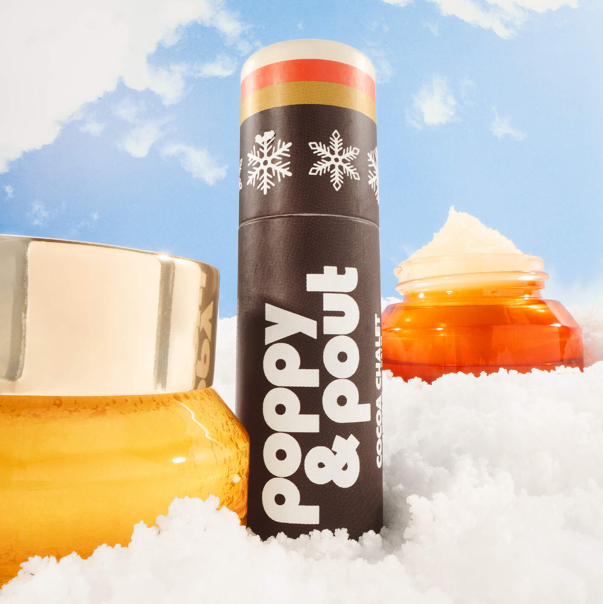 Puffer Bag Gift Set, Retro Ski, Cocoa Chalet, Limited Edition,