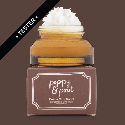 Tester, Limited Edition, Lip Scrub, Holiday, Cocoa Mint Swirl