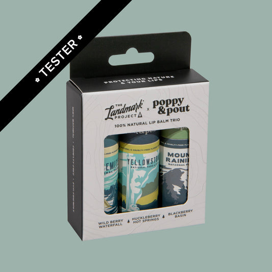 Tester, Gift Set, The Landmark Project, Lip Balm Trio, Mountain