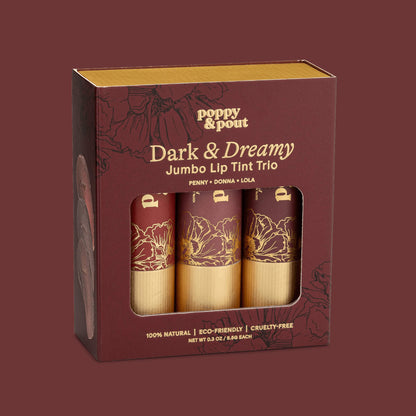 Gift Set, Lip Tint Trio, Dark & Dreamy