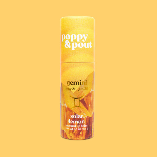 Lip Balm, Zodiac, Gemini Solar Lemon