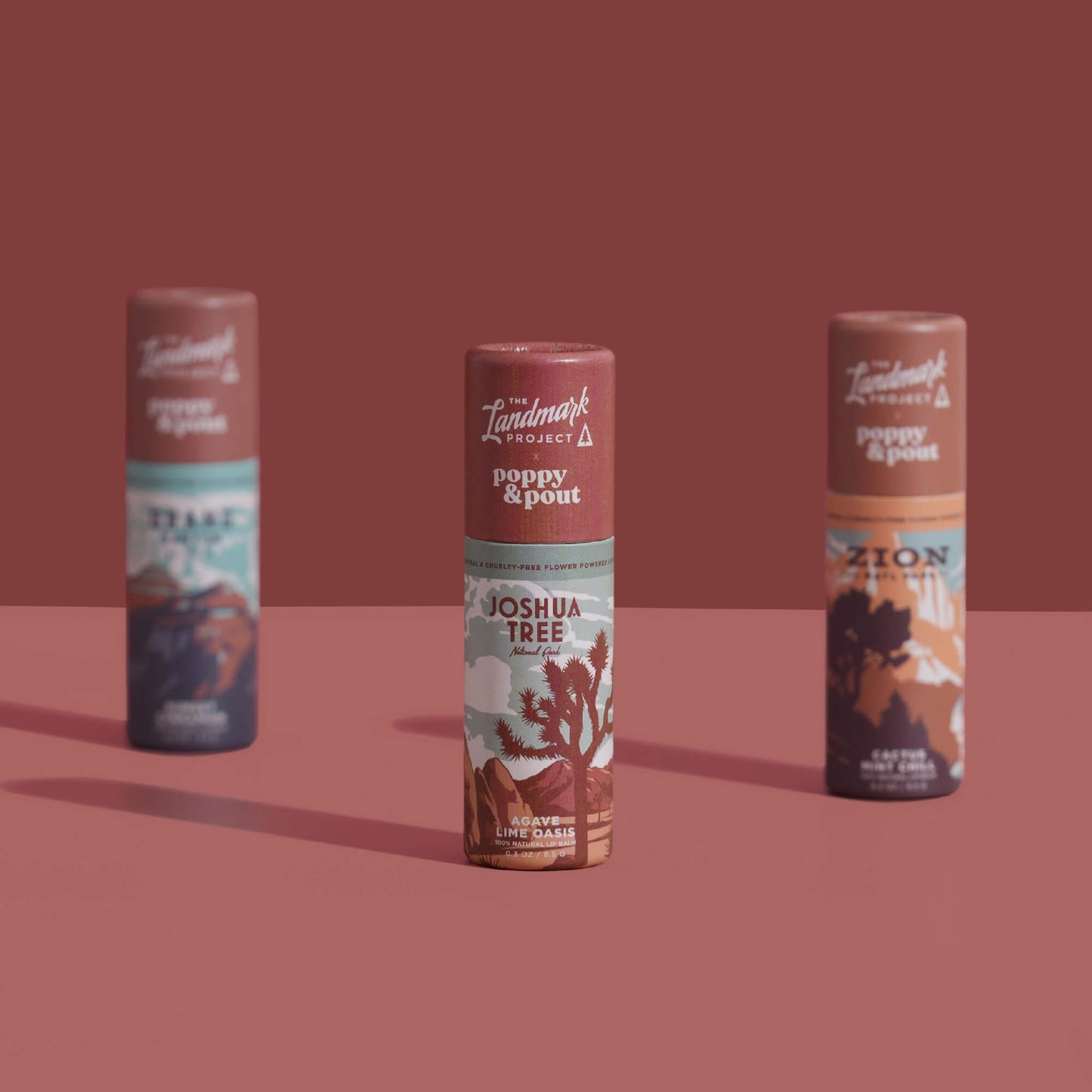 Gift Set, The Landmark Project, Lip Balm Trio, Desert