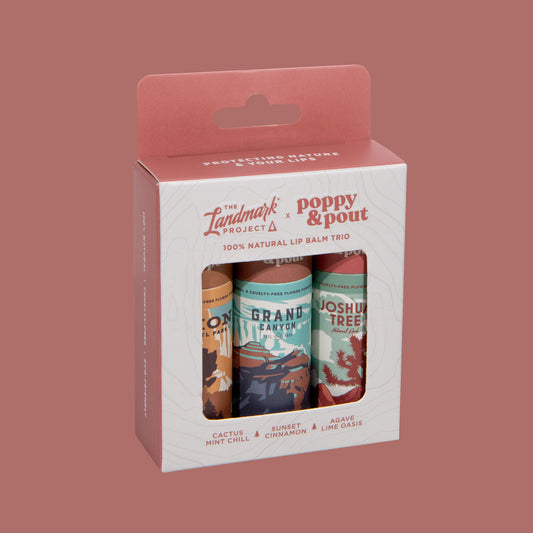Gift Set, The Landmark Project, Lip Balm Trio, Desert