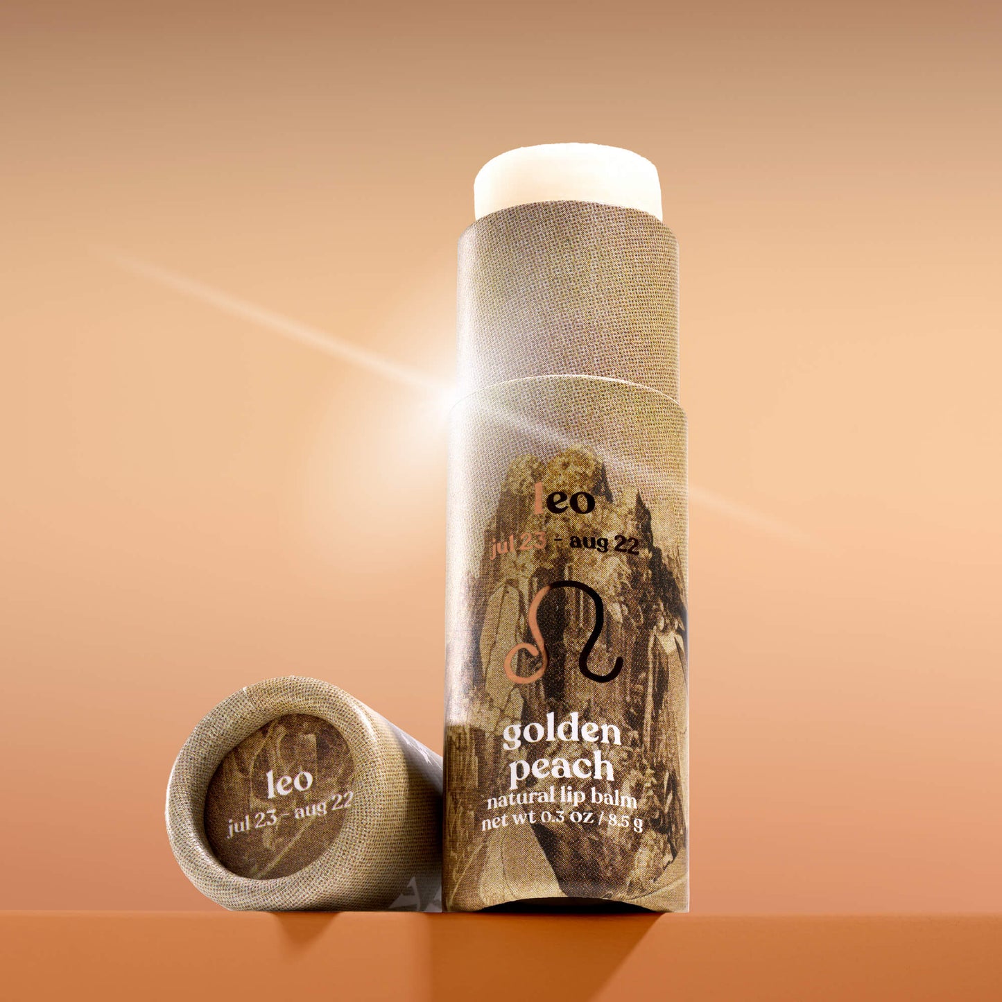 Lip Balm, Zodiac, Leo Golden Peach