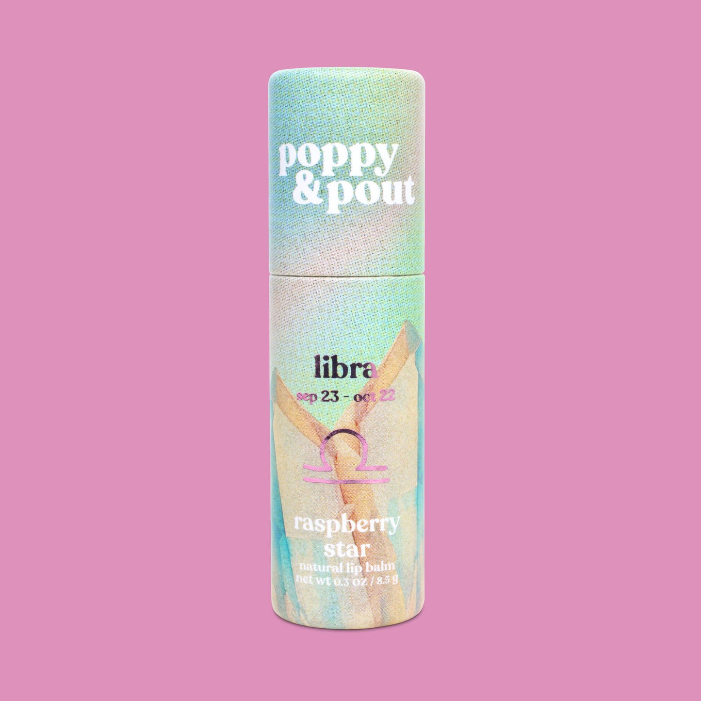 Lip Balm, Zodiac, Libra Raspberry Star