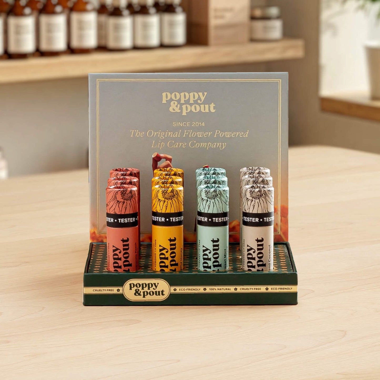 12 Lip Balm Display Front