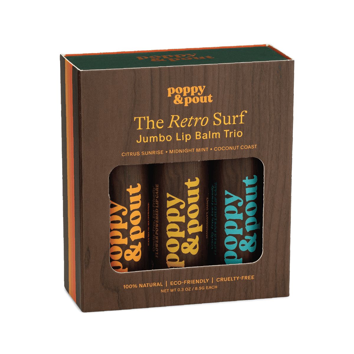 Gift Set, Lip Balm Trio, Retro Surf