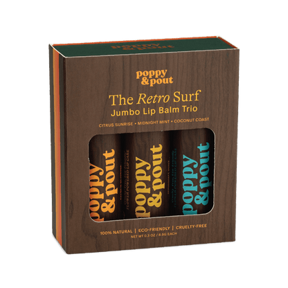 Gift Set, Lip Balm Trio, Retro Surf