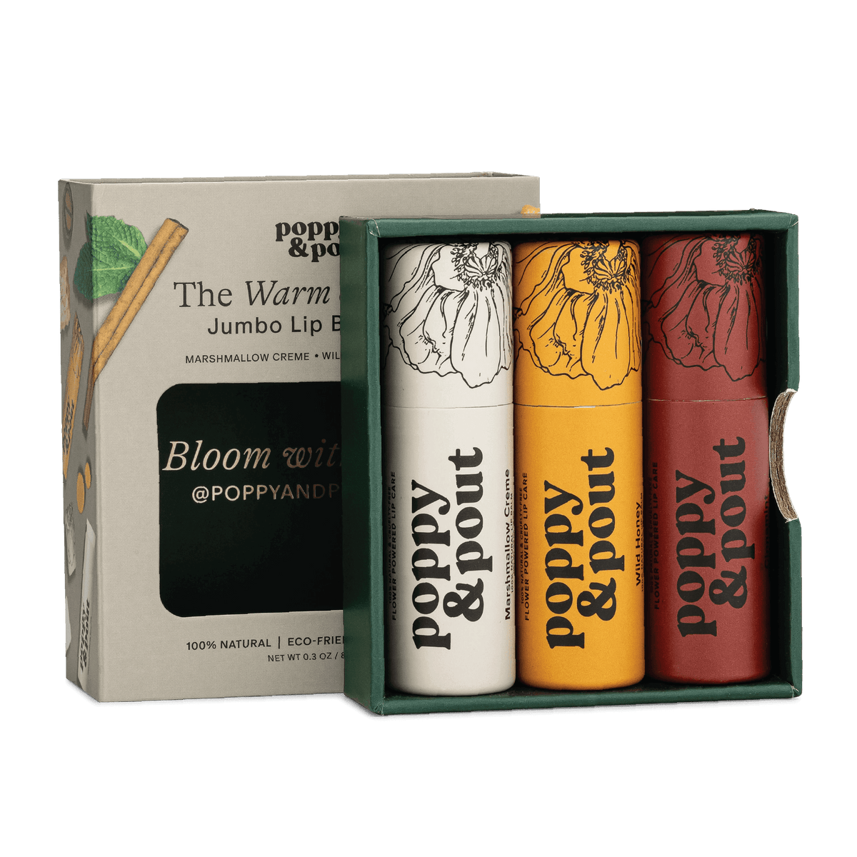 Gift Set, Lip Balm Trio, Warm & Toasty