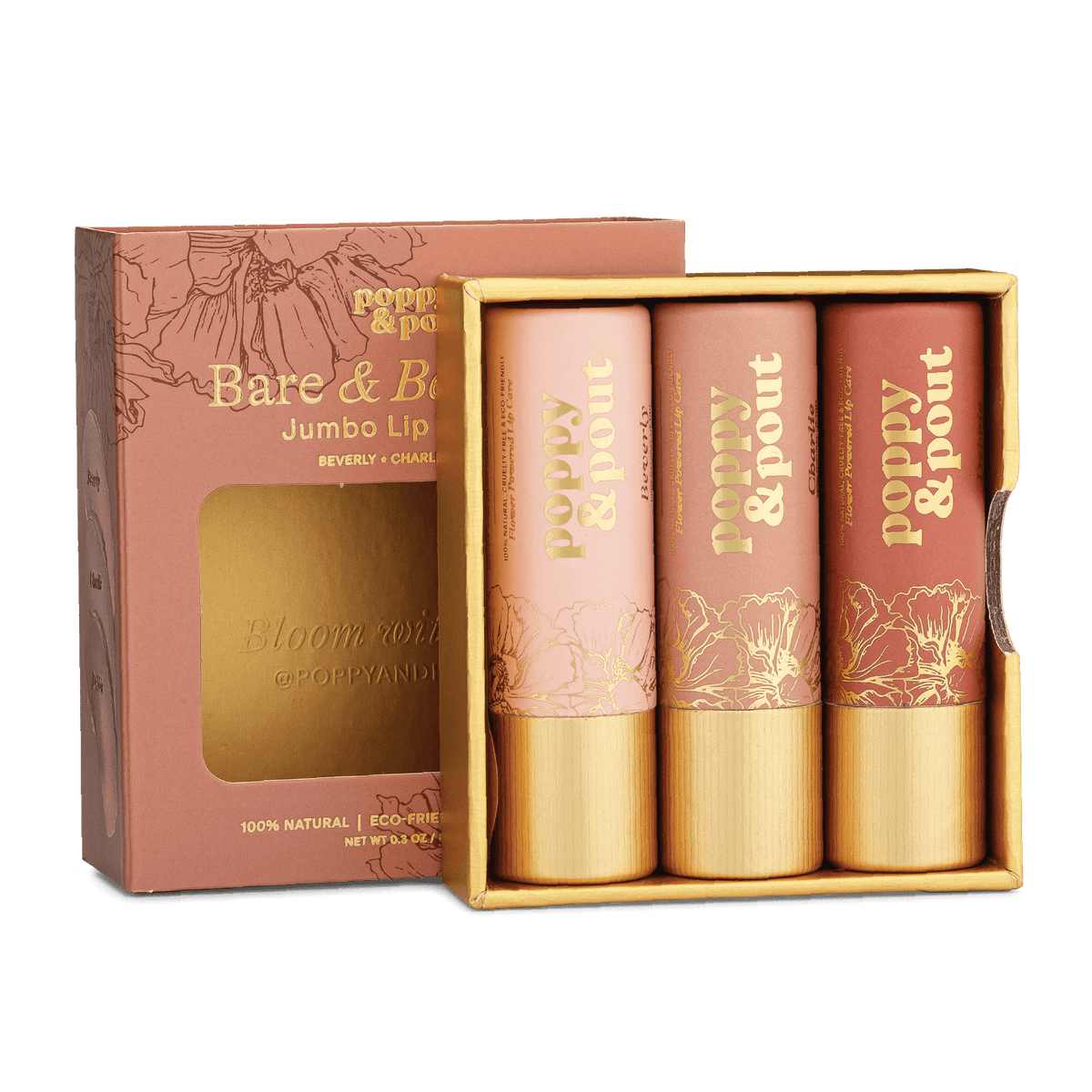 Gift Set, Lip Tint Trio, Bare & Beautiful