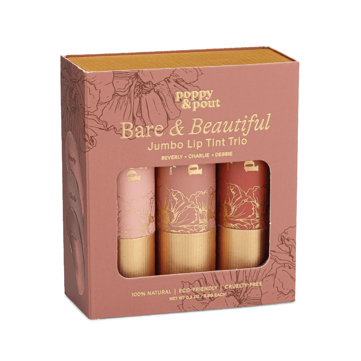 Gift Set, Lip Tint Trio, Bare & Beautiful
