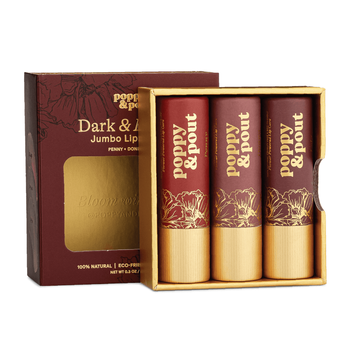 Gift Set, Lip Tint Trio, Dark & Dreamy