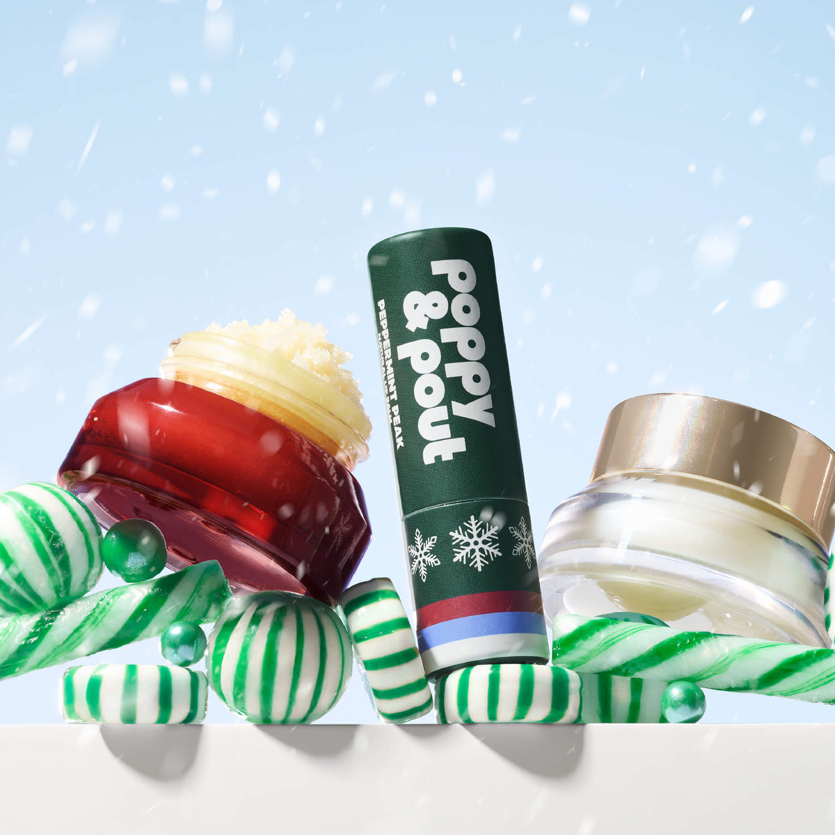 Puffer Bag Gift Set, Retro Ski, Peppermint Peak, Limited Edition