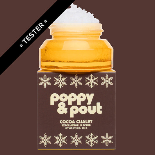 Tester, Lip Scrub, Retro Ski, Cocoa Chalet, Limited Edition