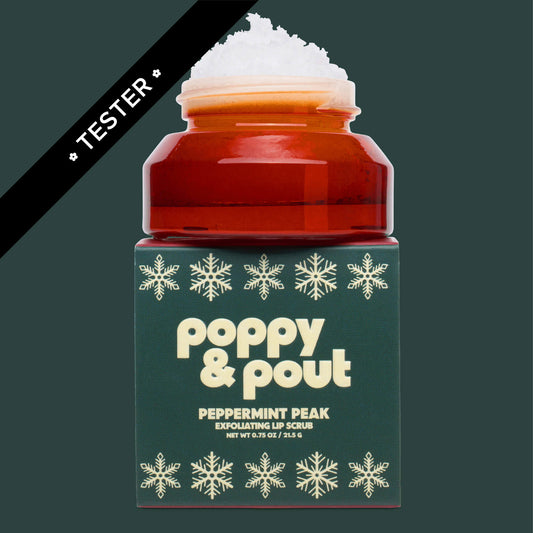 Tester, Lip Scrub, Retro Ski, Peppermint Peak, Limited Edition