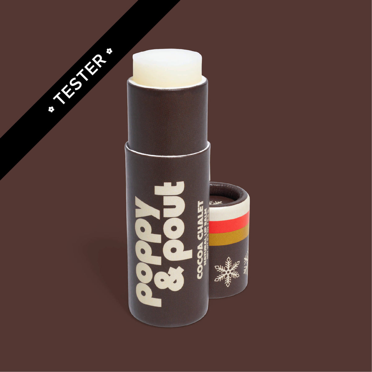 Tester, Lip Balm, Retro Ski, Cocoa Chalet, Limited Edition