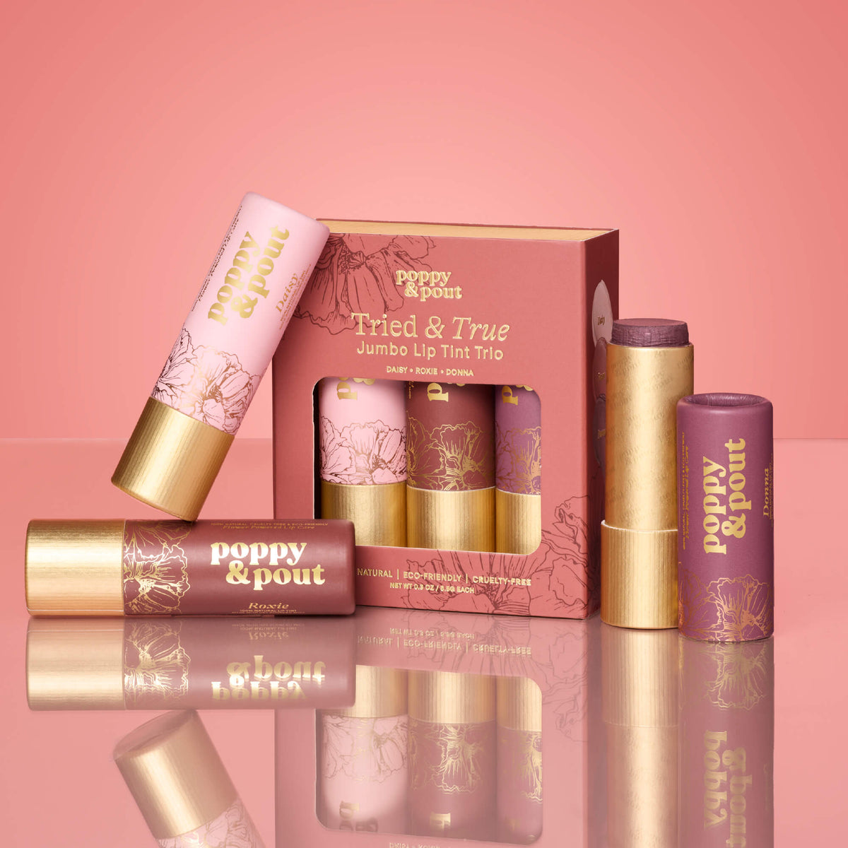 Gift Set, Lip Tint Trio, Tried & True