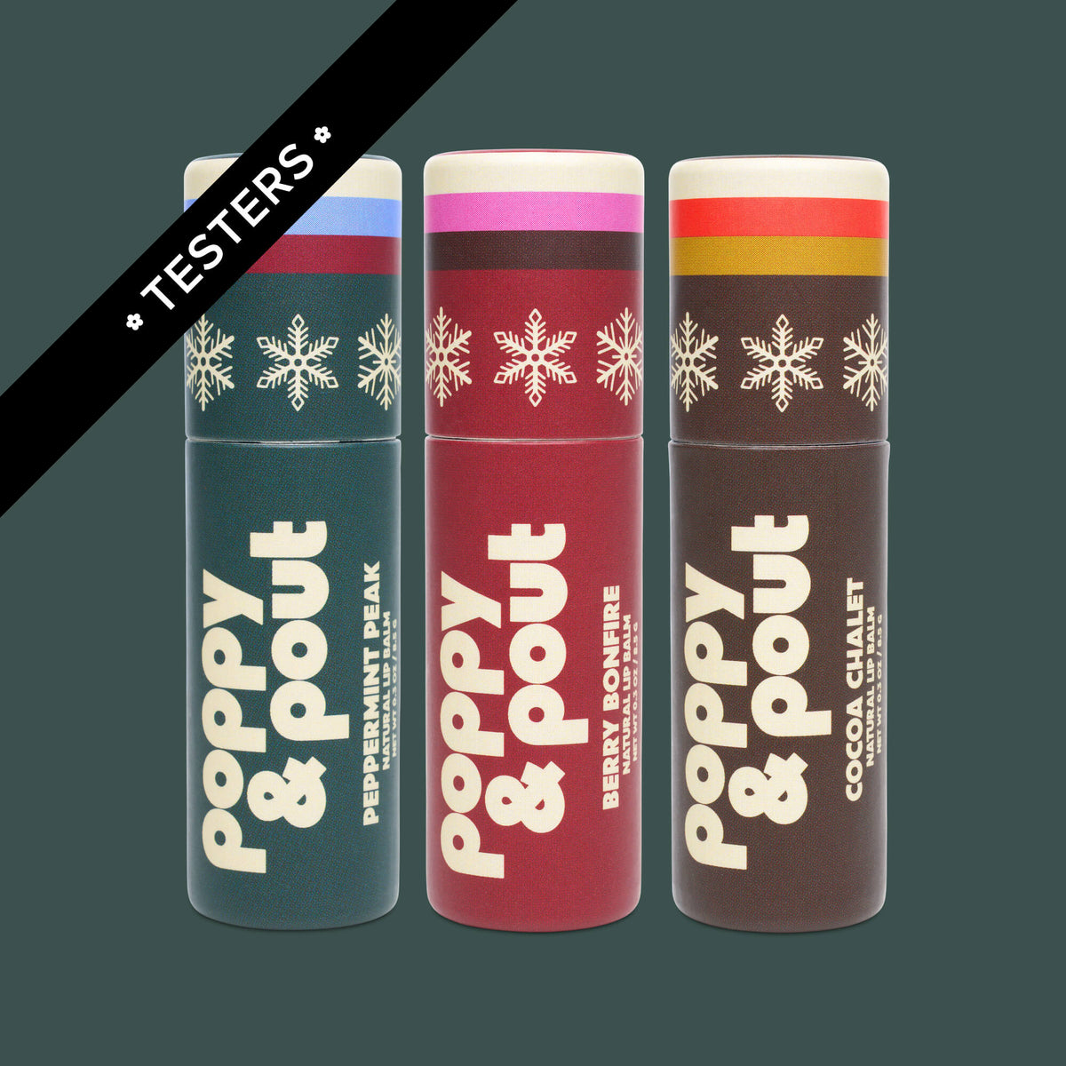 Tester, Limited Edition, Lip Balm Trio, Retro Ski