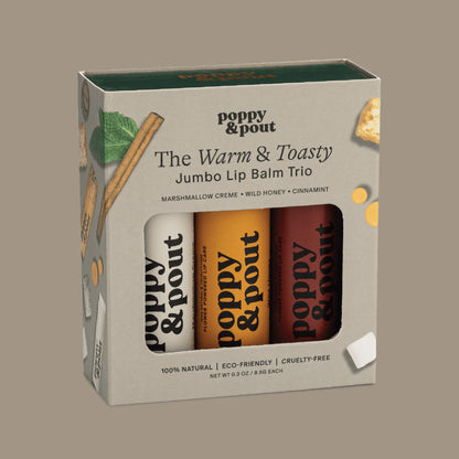 Gift Set, Lip Balm Trio, Warm & Toasty